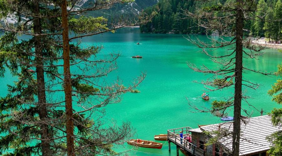 Vista panoramica Lago di Braies