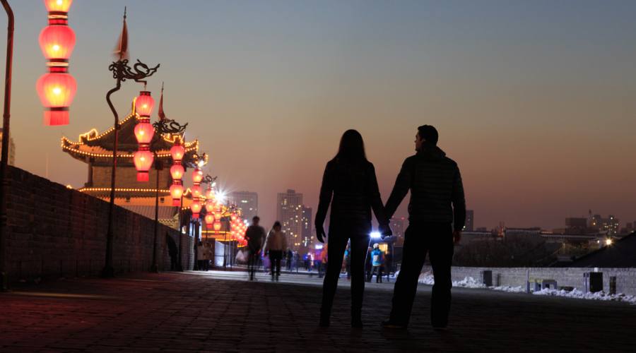 Di fronte alle mura di Xi'An