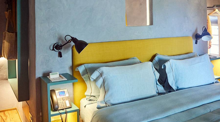 Una camera dell'agriturismo