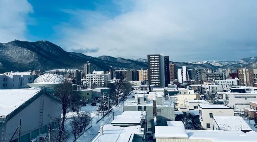 Sapporo con la neve