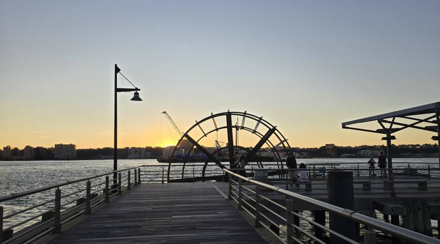 Pier sull'Hudson River