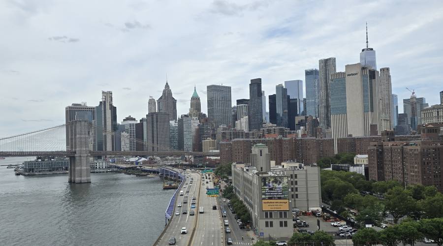 Skyline dal Manhattan Bridge