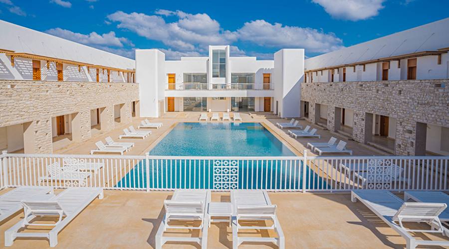 Camere vista piscina