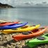 Kayak sulla spiaggia