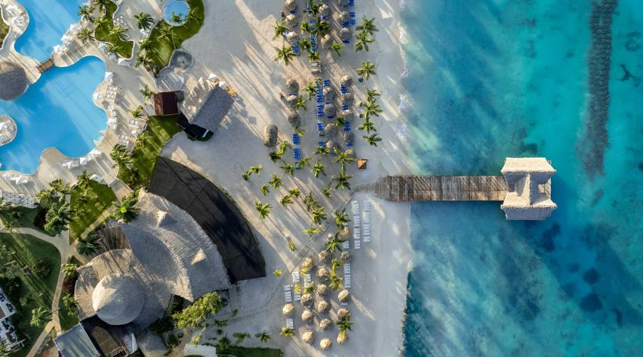 Vista del alto del resort