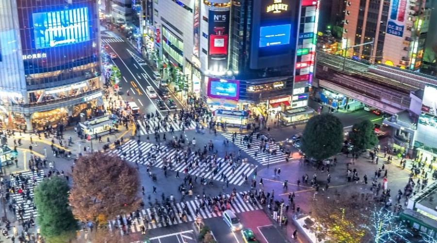 El famoso cruce de Shibuya