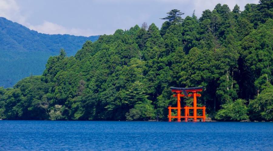 Tori Rojo del Santuario de Hakone