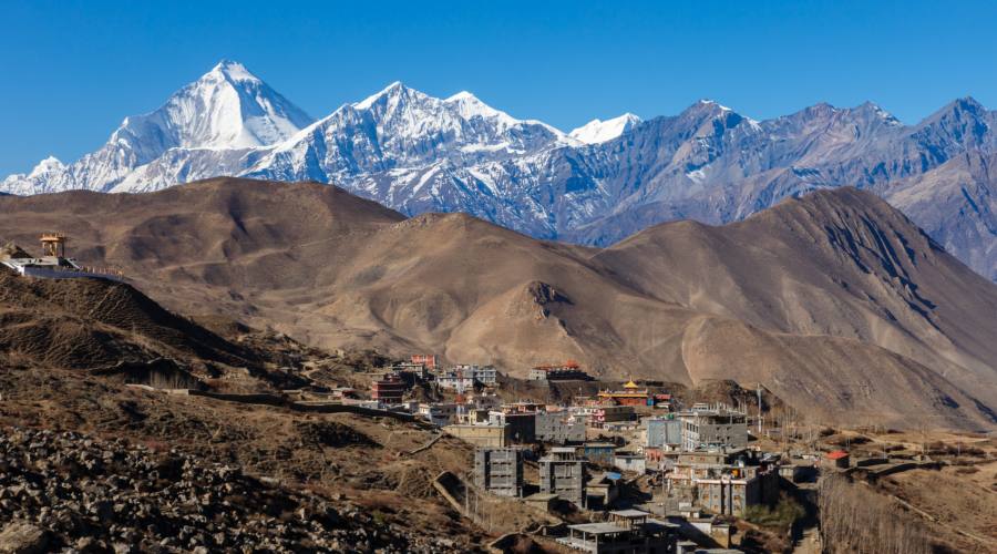 Dhaulagiri visto da Muktinath