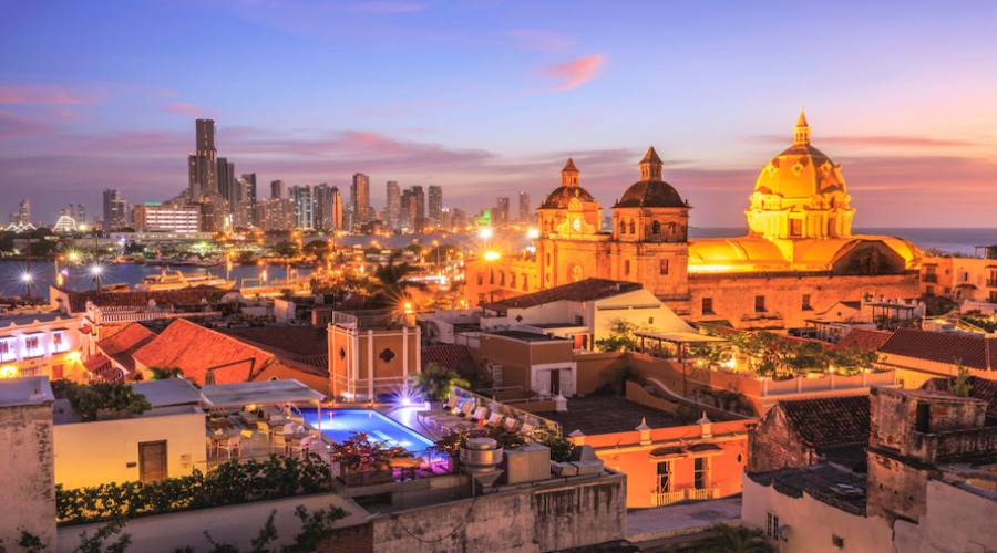 Cartagena de Indias Veduta Notturna